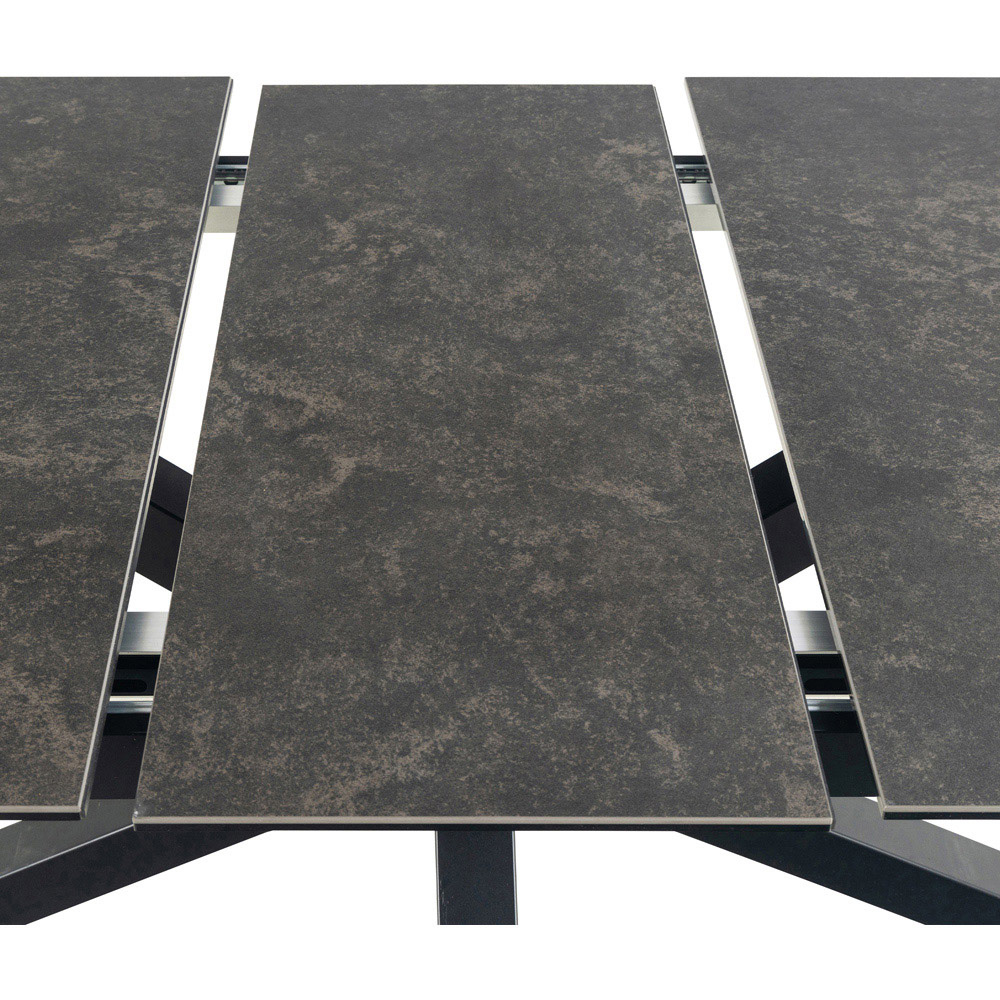 Florence Heaven Ceramic 8 Seater Extendable Dining Table Black Image 6