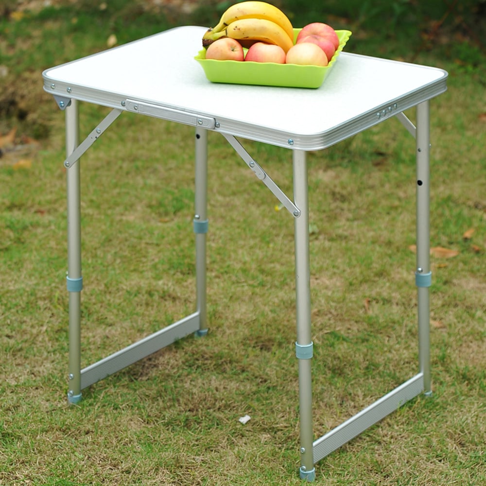 Outsunny Silver Aluminium Foldable Picnic Table Image 2