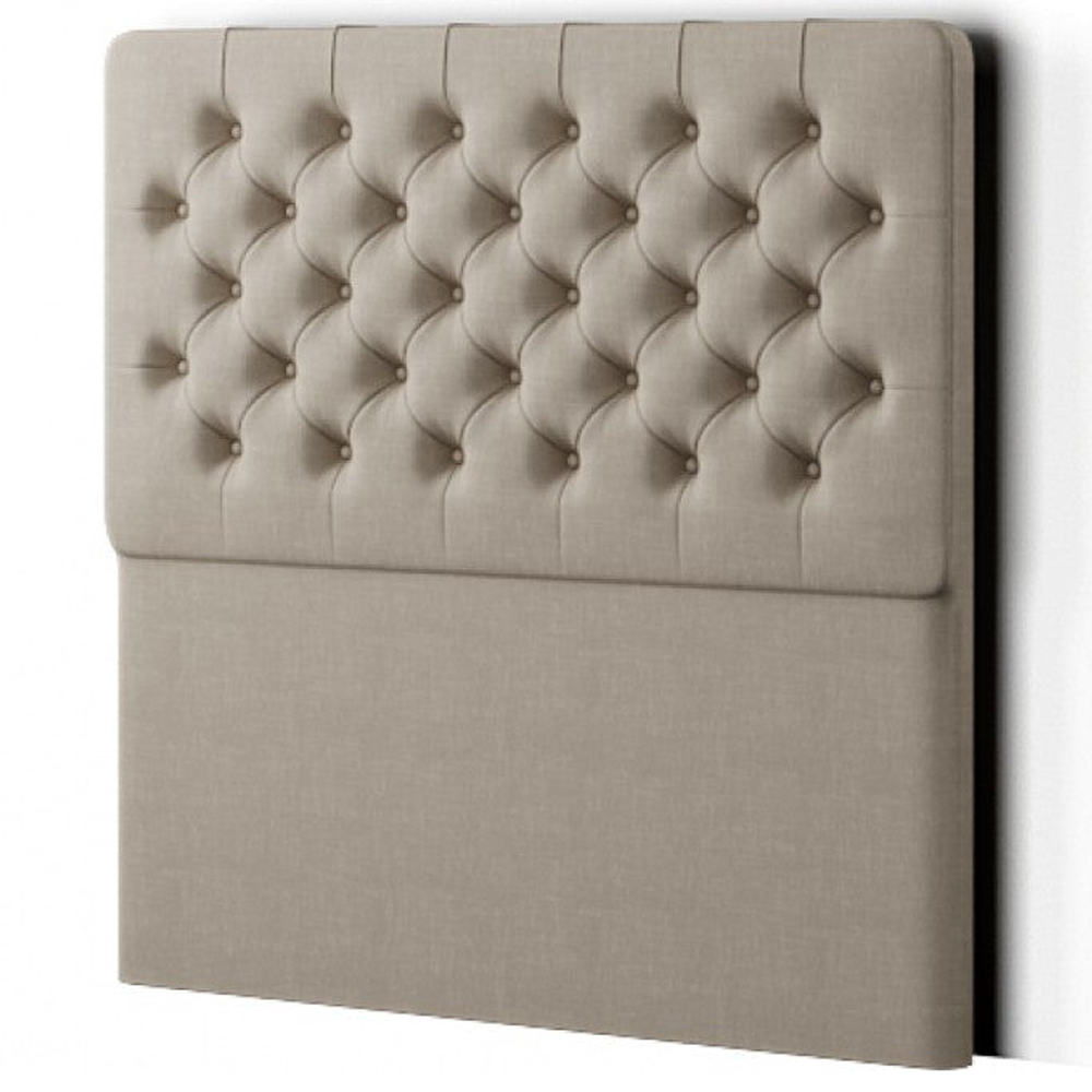 Eleganza Winchester King Cream Malham Weave Floor Standing Headboard Image 2