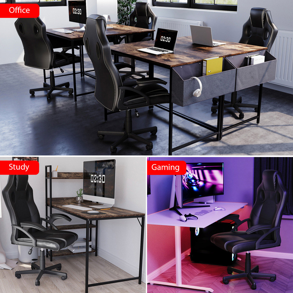 Vida Designs Coma Black Racing Gaming Chair Image 4