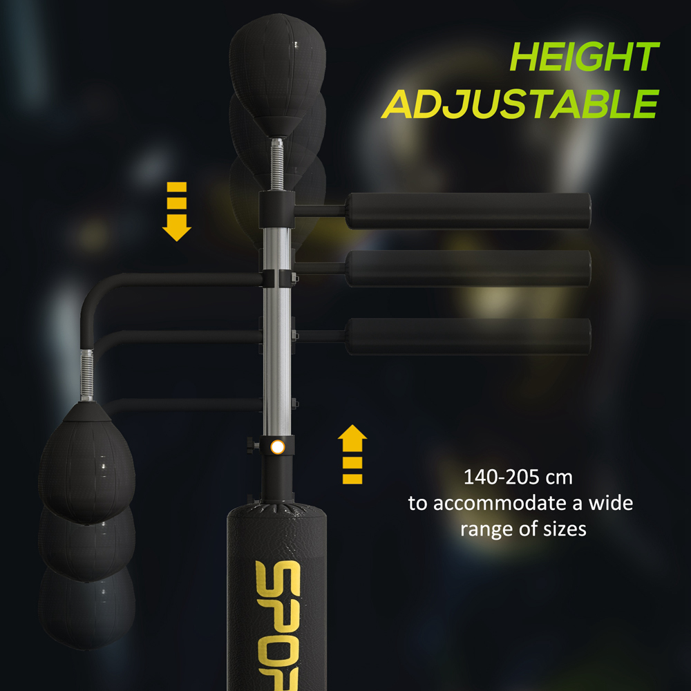 SPORTNOW Black Freestanding Boxing Punching Bag Stand Image 6