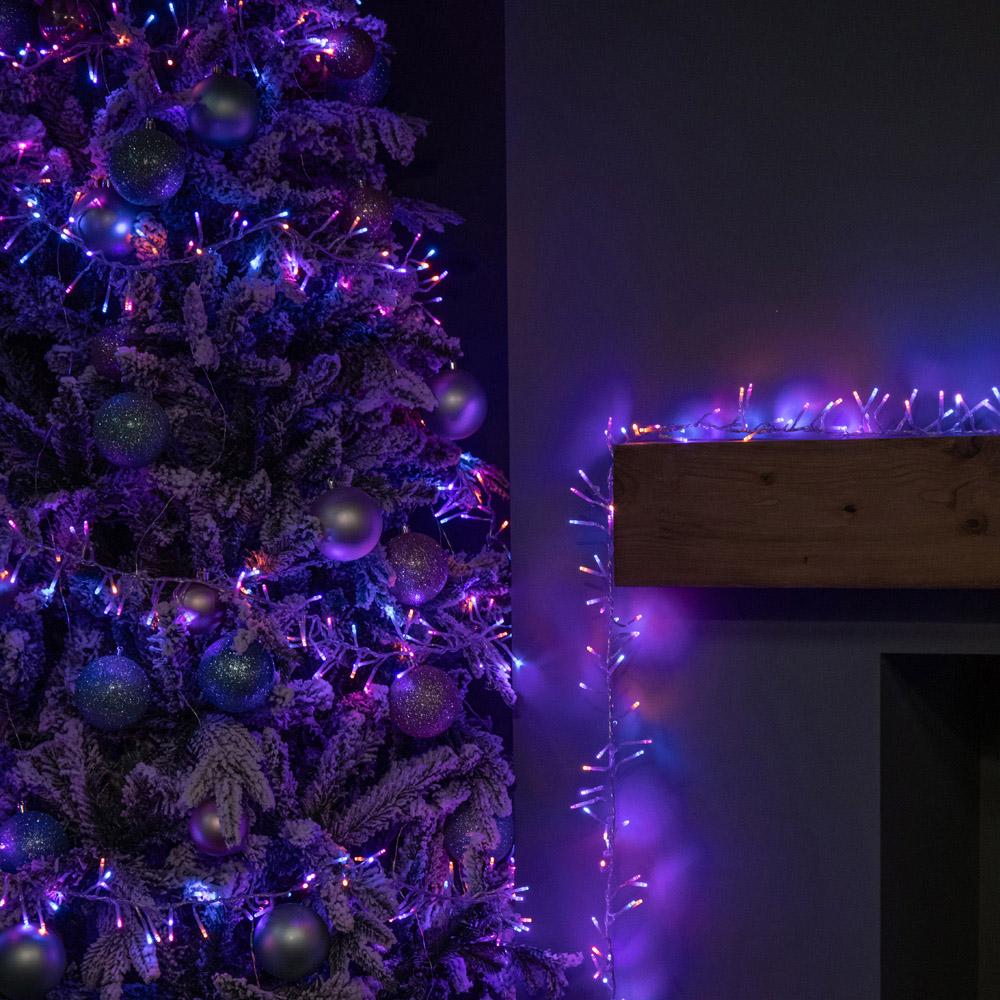 Samuel Alexander 720 Rainbow LED Clear Cable Christmas Cluster Light 9.3m Image 4