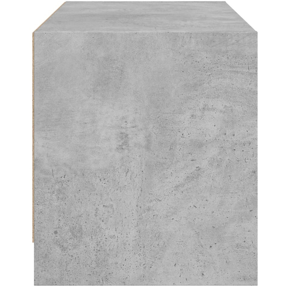 vidaXL 2 Glass Door Concrete Grey TV Cabinet Image 6