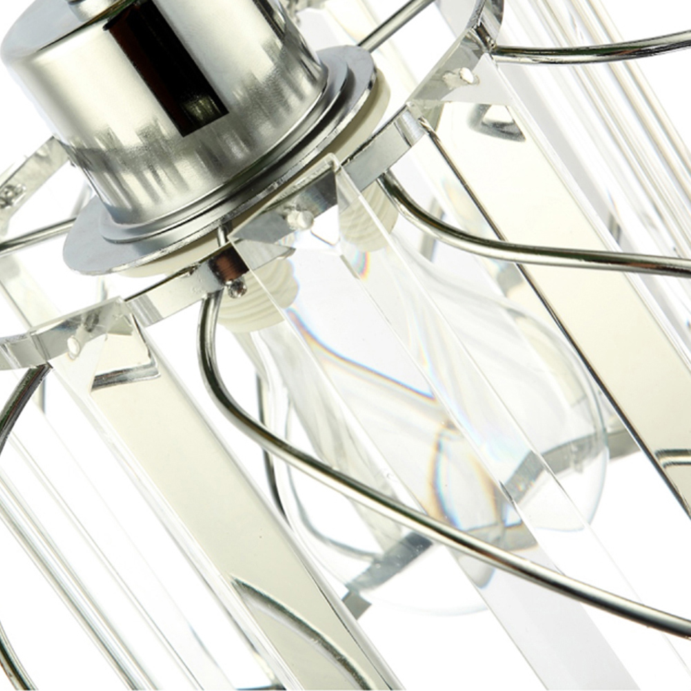 Happy Homewares Pendant Lamp Shade with Clear Acrylic Prim Image 6