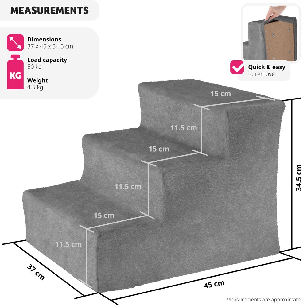 tectake Paw Path Grey Dog Staircase Image 9