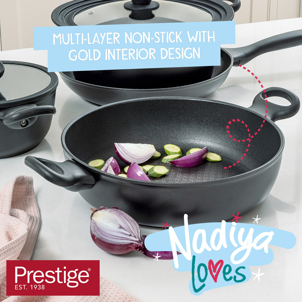 Nadiya x Prestige 26cm 4 in 1 Wok Pan Image 4