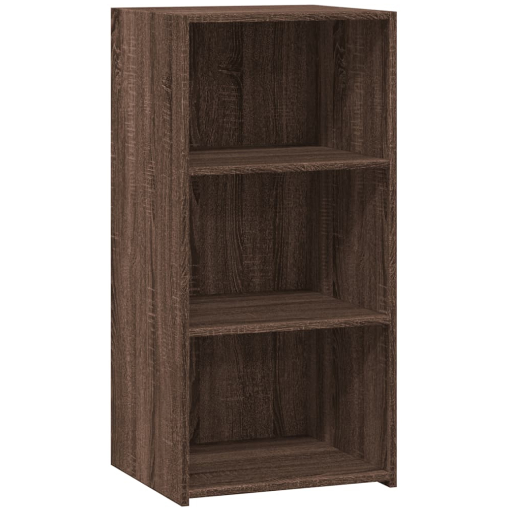 vidaXL 3 Shelf Brown Oak Sideboard Image 2