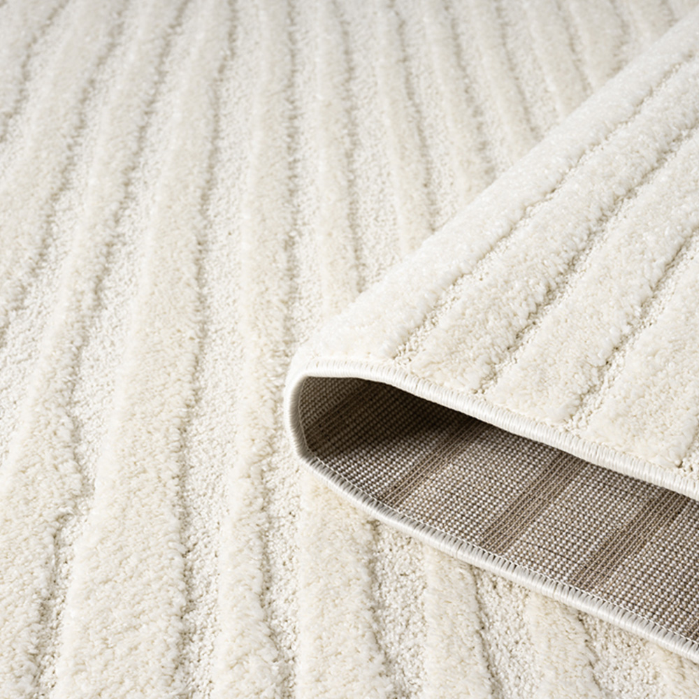 Desire Rugs Aya Cream Embossed Lines Rug 200 x 290cm Image 4