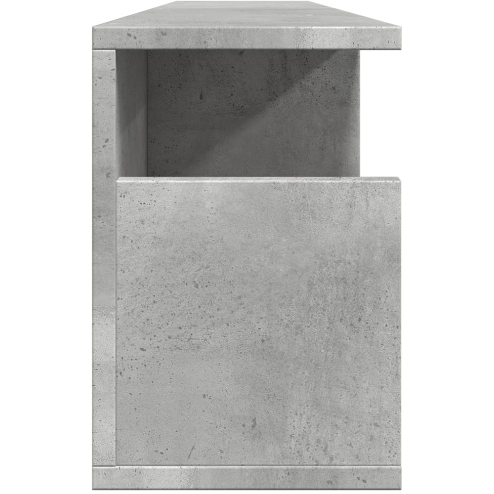 vidaXL 4 Shelf Concrete Grey Wall Cabinet Image 4