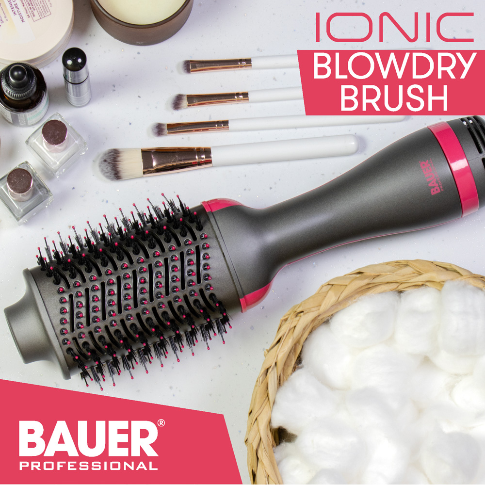 Bauer Professional Grey Hot Air Blow Dry Brush Image 5