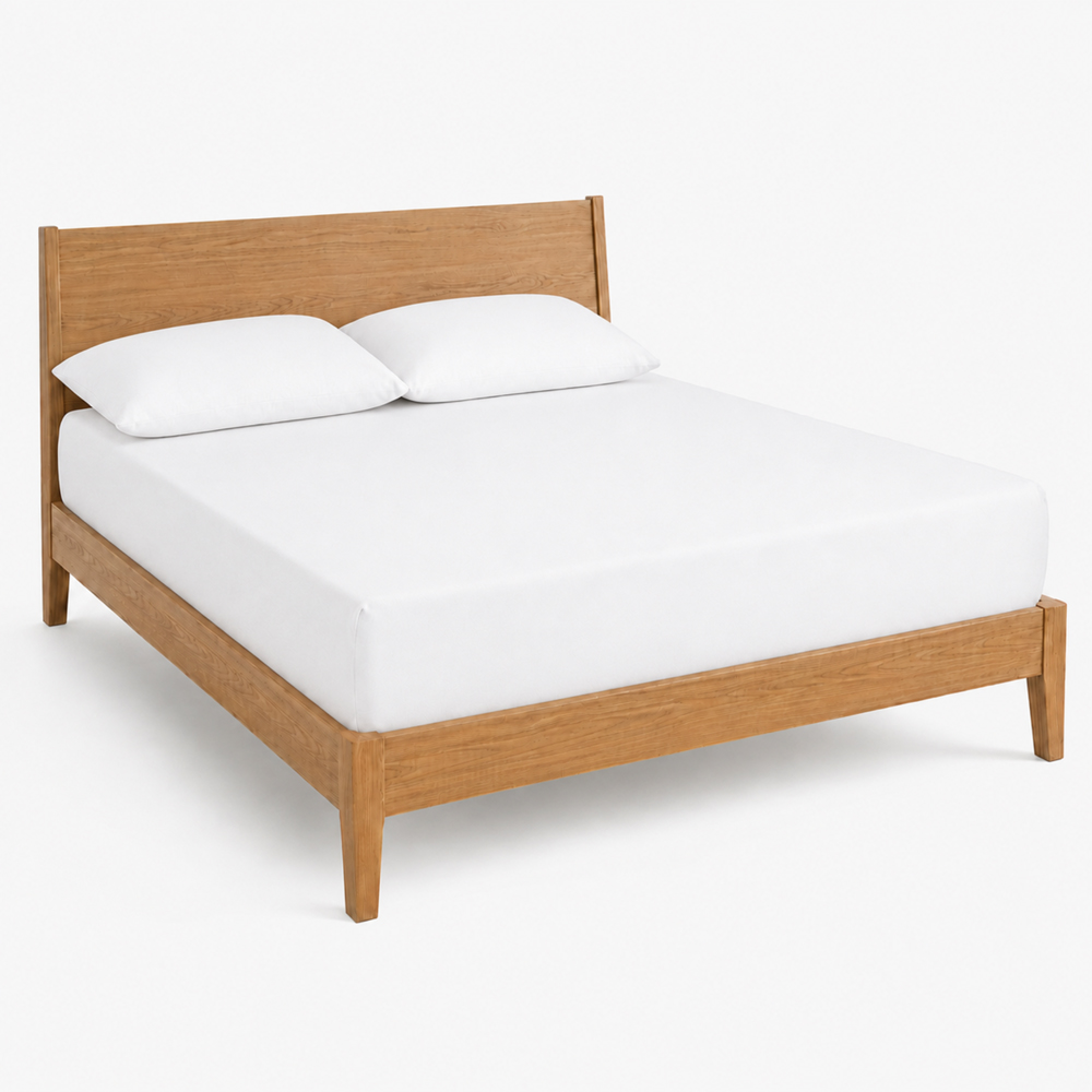 MHG Living Super King Size White 30cm Deep Pocket Fitted Sheet with 2 Pillowcase Image 2