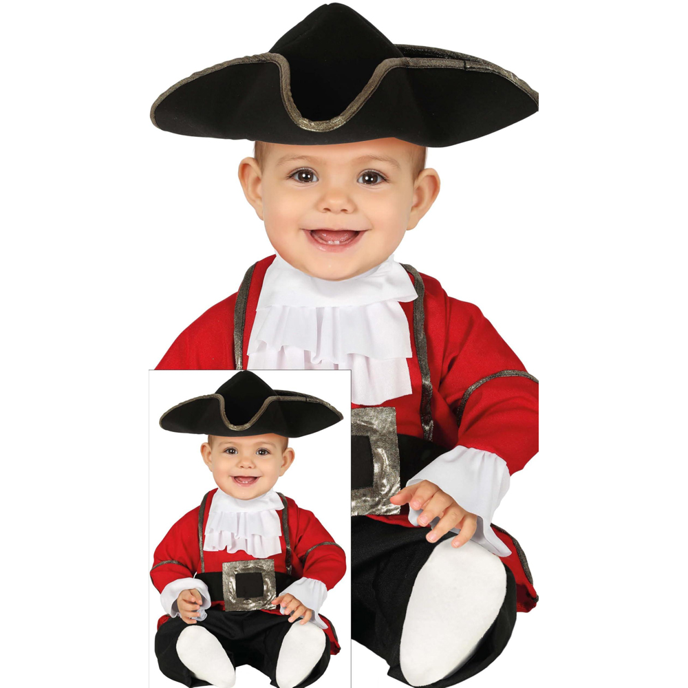 Fiestas Guirca Pirate Baby Burgundy and Black Costume 12 to 18 Months Image 2
