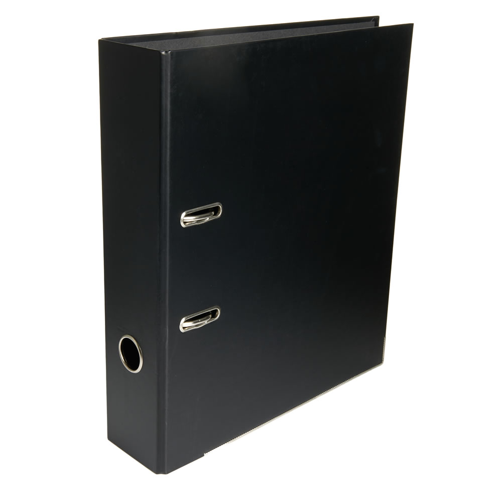 Wilko A4 Black Lever Arch File Image