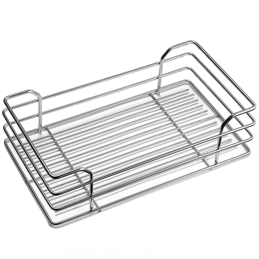 wilko Chrome Pullout Basket 300mm Image