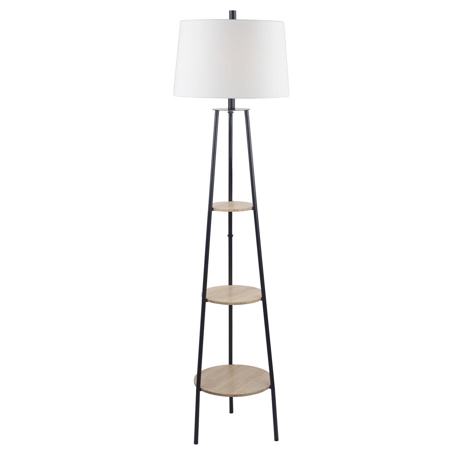 Industrial Hendrick Shelf Floor Lamp Image 1