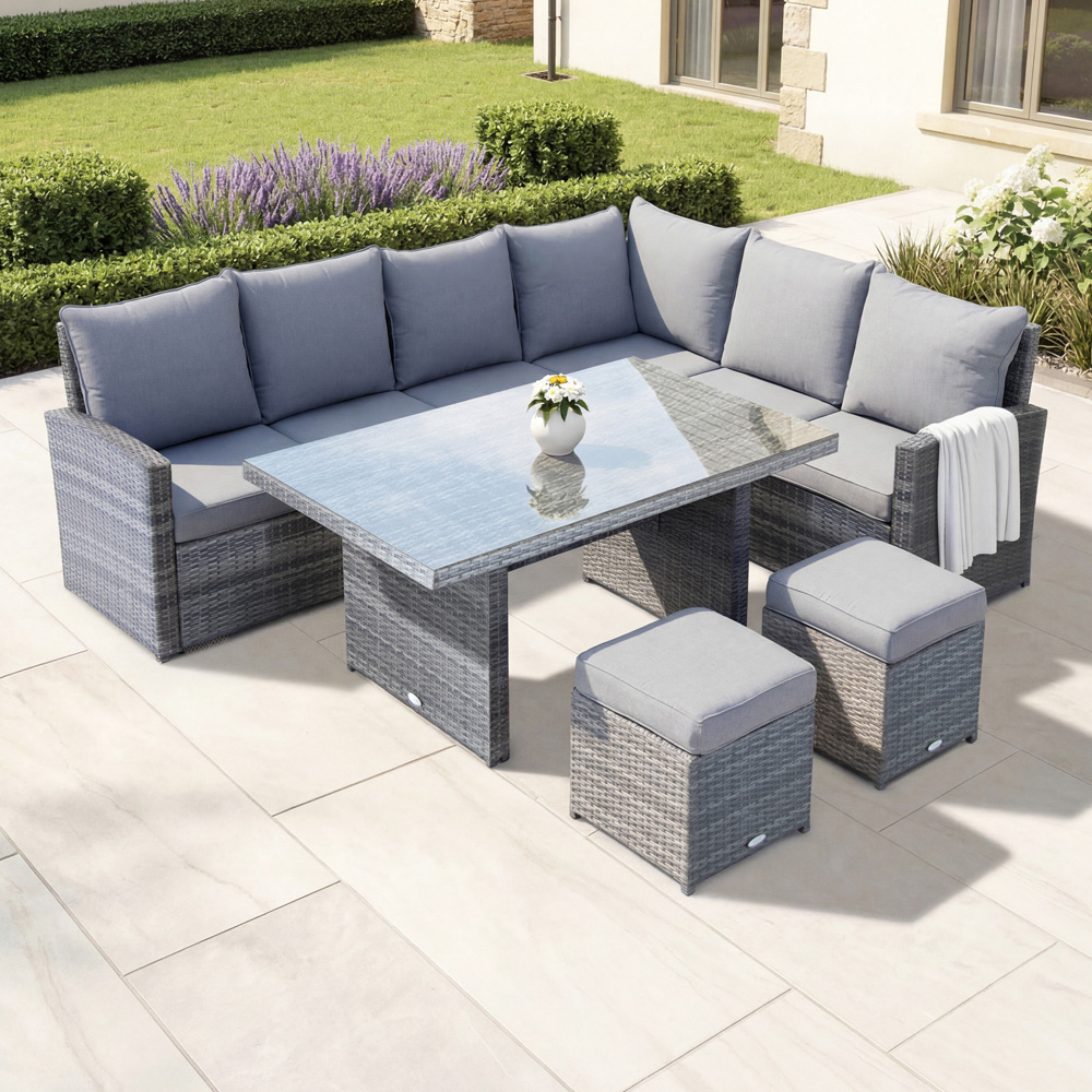 Charles Bentley 6 Seater Multifunctional Casual Lounge Set Image 1