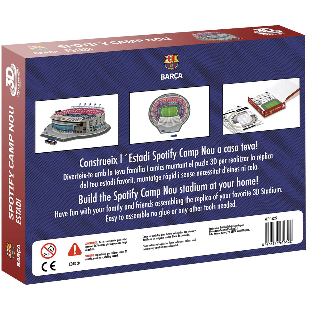 Banbo FC Barcelona Spotify Camp Nou Stadium 3D Puzzle Image 9