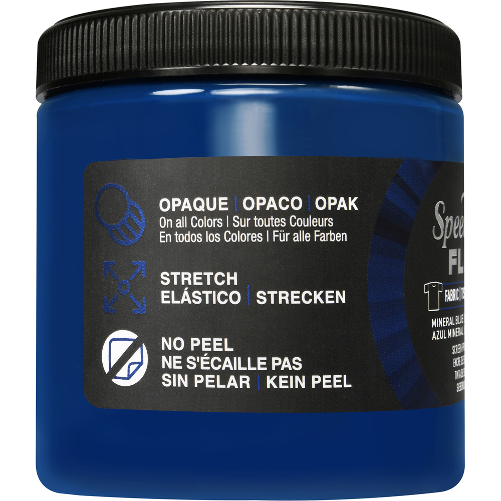 Speedball Flex Mineral Blue Fabric Screen Printing Ink 236.2ml Image 3