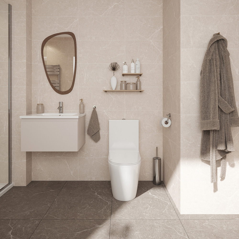 Johnson Tiles Dakota Pebble Matt Rectified Tile Sample 600 x 300mm Image 4