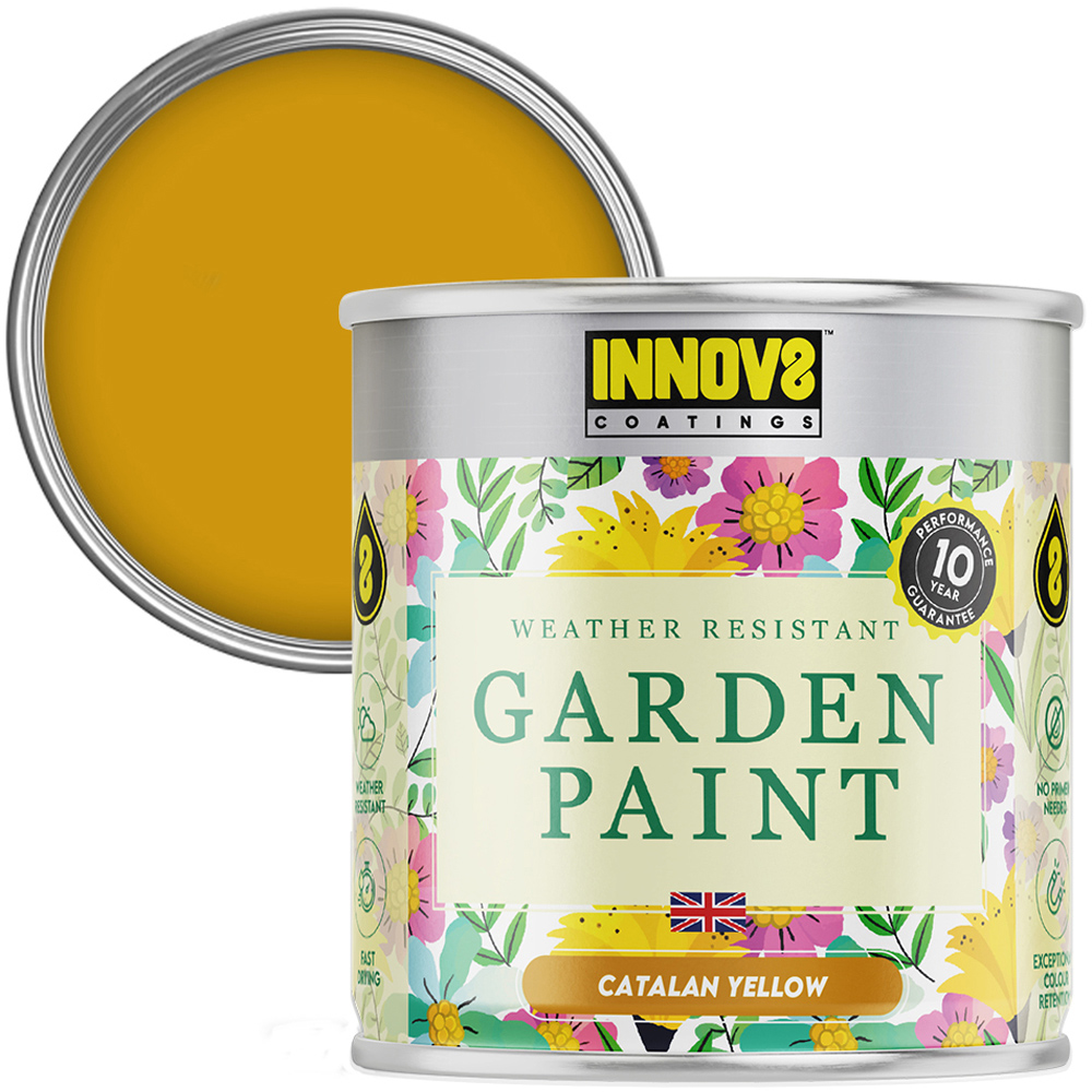 Innov8 Coatings Catalan Yellow Garden Paint 750ml Image 1