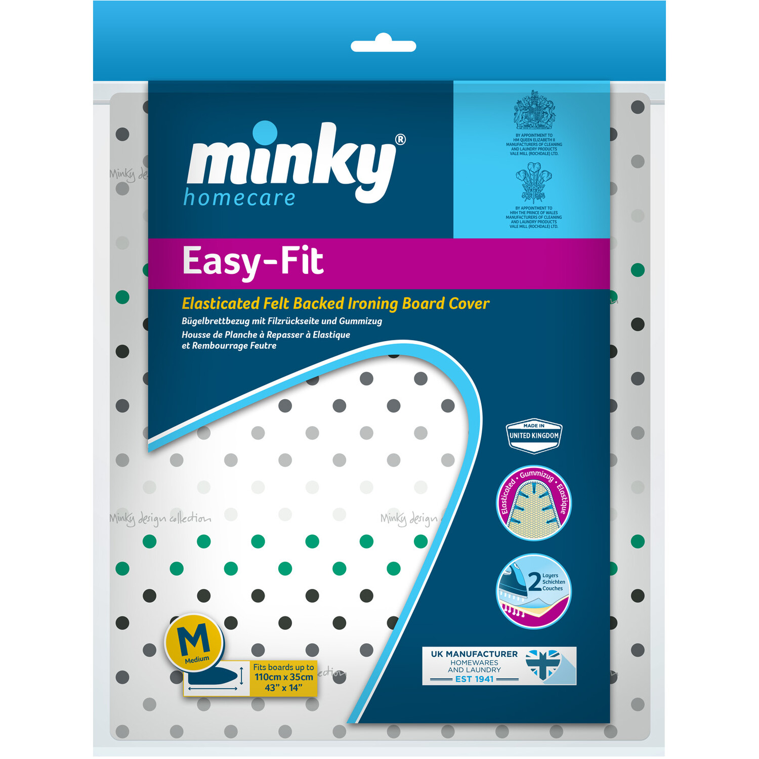 Minky Easy Fit Ironing Board Cover Image 1