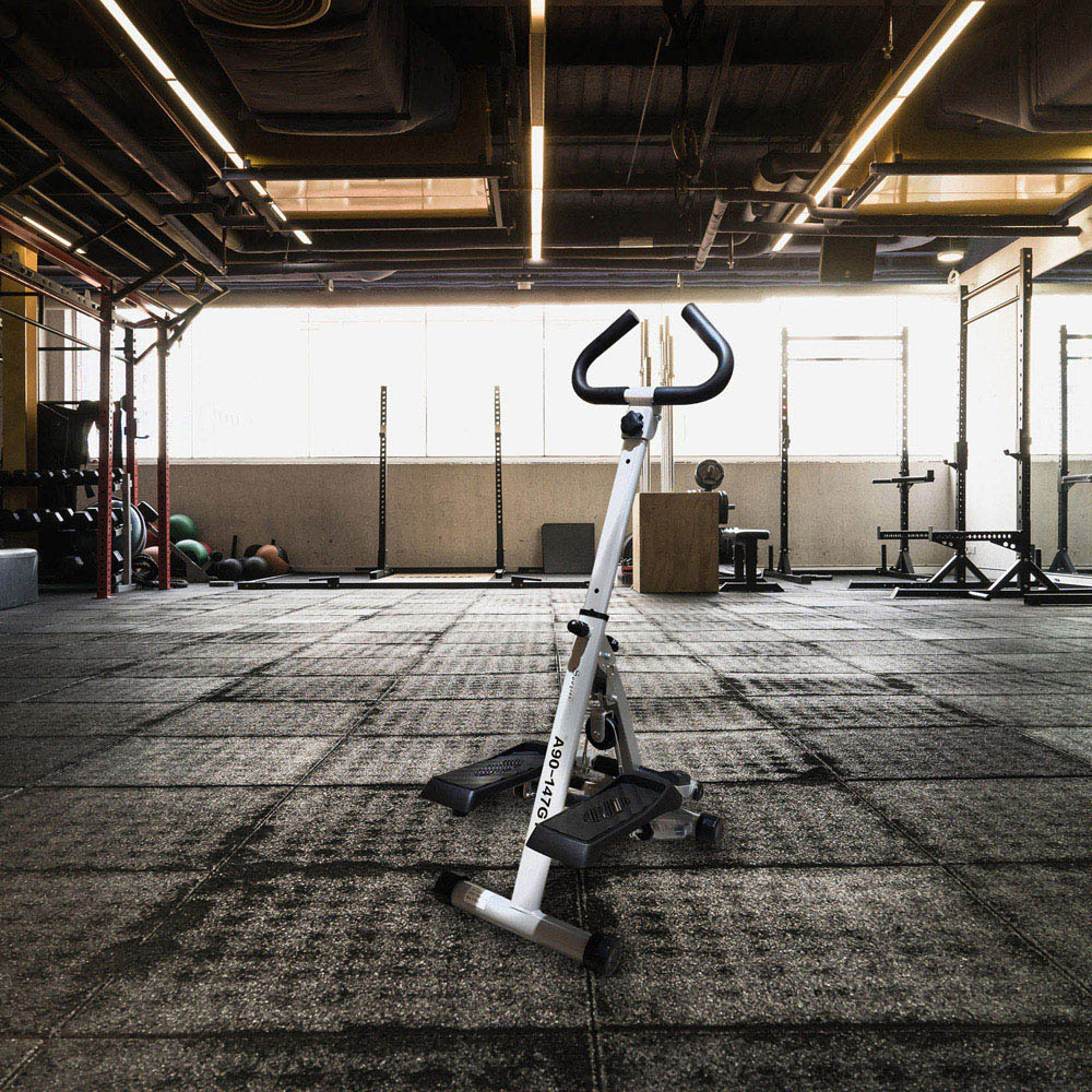 HOMCOM Grey and Black Steel Foldable Stepper Fitness Machine Image 2