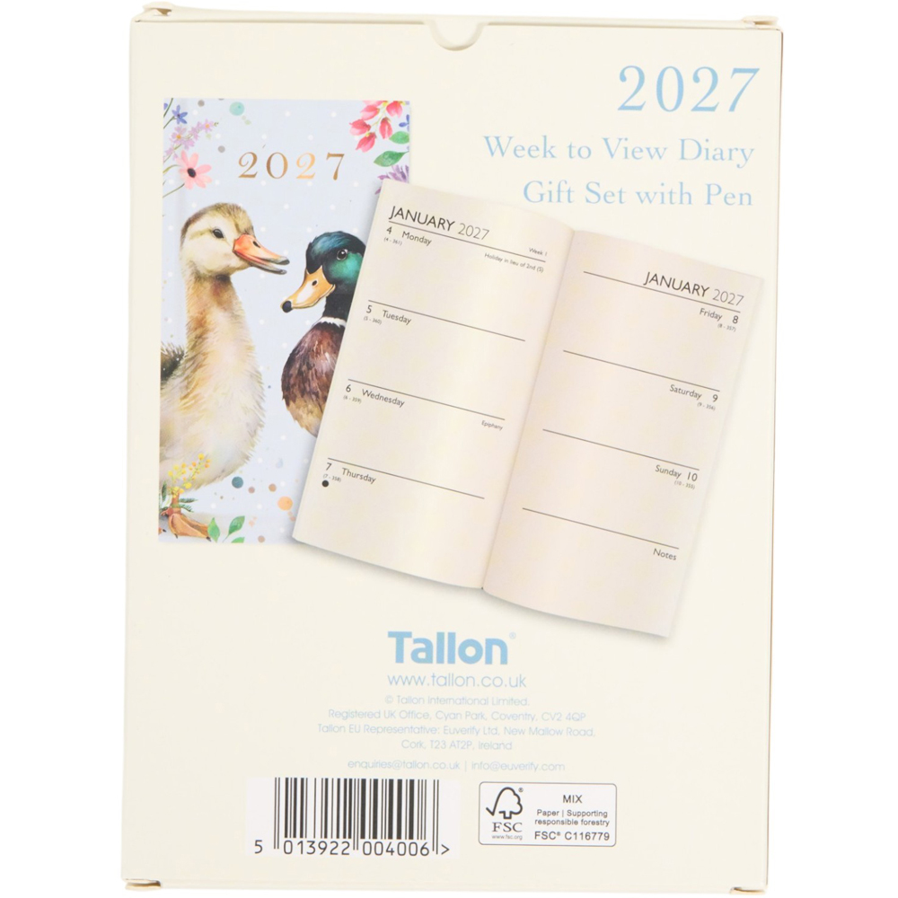 2027 Animal Diary Gift Set with Pen Image 6
