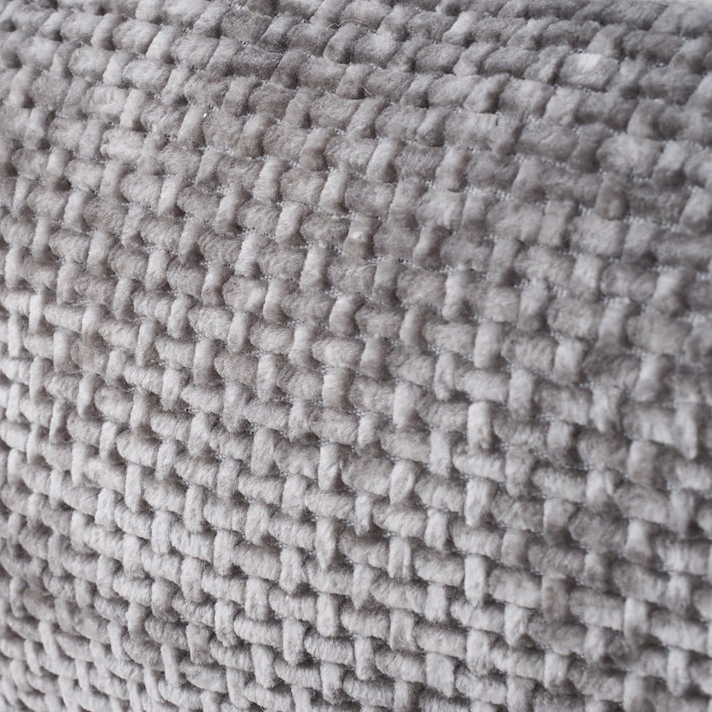 H&O Direct 50cm Grey Ultra Soft Chenille Dog Bed Image 5