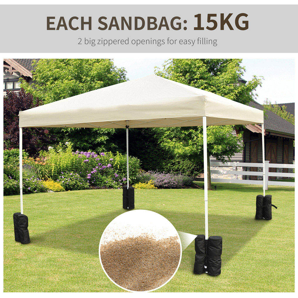 Outsunny Gazebo Weight Sand Bags Set of 4 Image 7