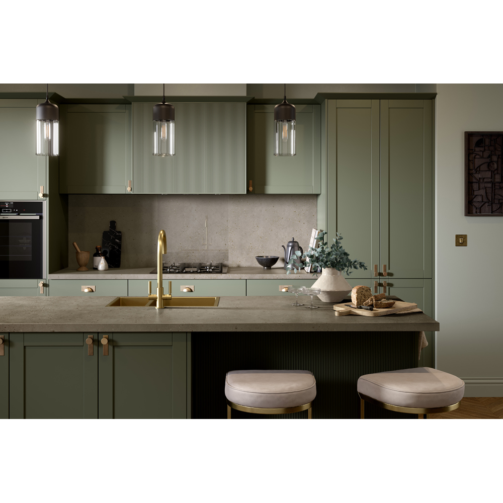 Omega Modern Terrazzo Dune Laminate Square Edge Breakfast Bar 4100 x 900 x 38mm Image 5
