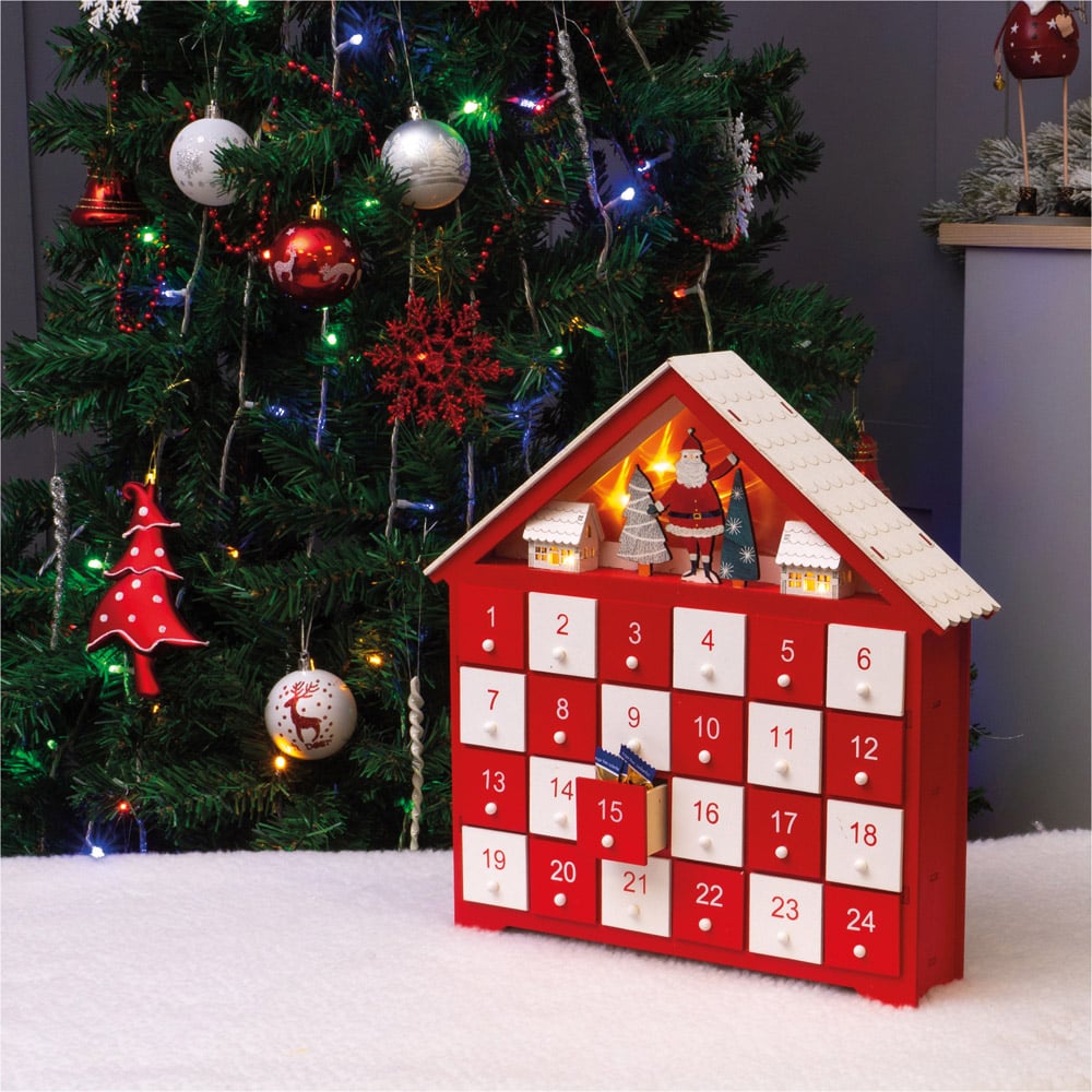 St Helens Light Up Wooden Advent Calendar Image 5