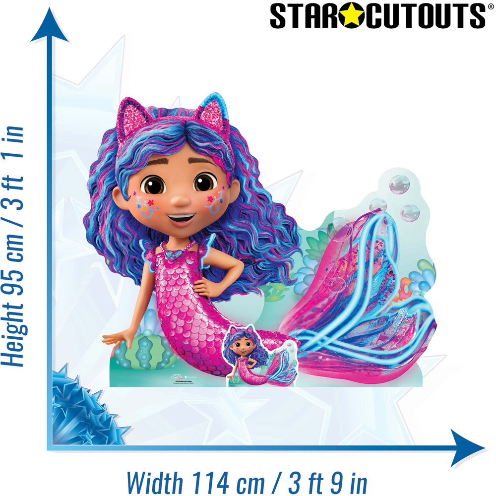 Star Cutouts Mermaid Gabby Cardboard Cutout 3.1ft Image 5