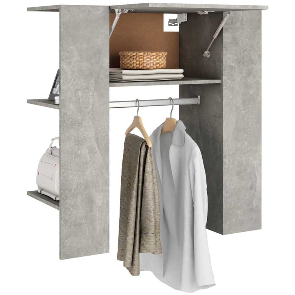 vidaXL Concrete Grey Hallway Cabinet Image 4