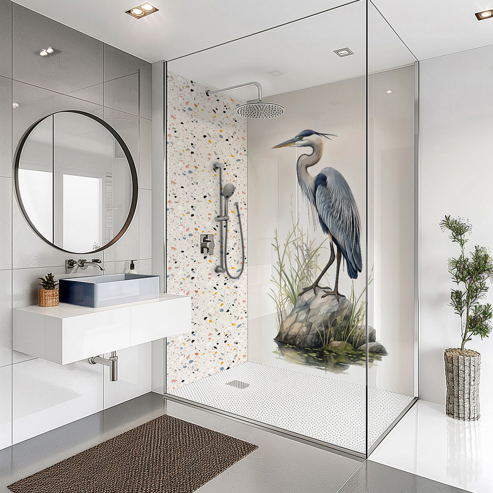 Splashbax Premium Artisan Terrazzo Pastel Acrylic Bathroom Wall Panel 2400 x 1200mm Image 5