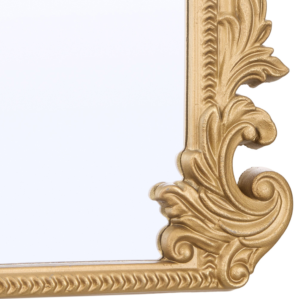 Living and Home Gold Classic Decorative Vanity Mirror with Stand 51 x 41cm Image 5