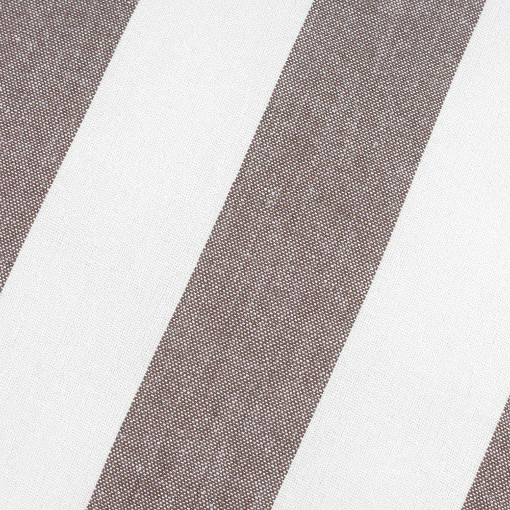 Yard Hayle Brown Stripe Cotton Reversible Cushion 50 x 50cm Image 5