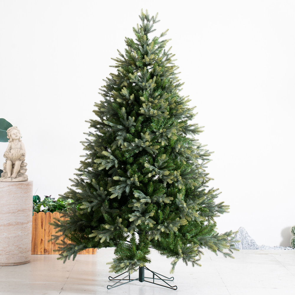 Abrihome Grand Fir Artificial Christmas Tree with 1733 Mixed Tips 7ft Image 2