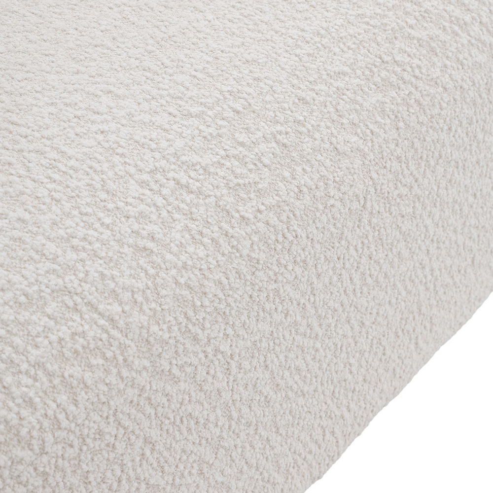 Living and Home Cream Contemporary Upholstered Bench Image 5