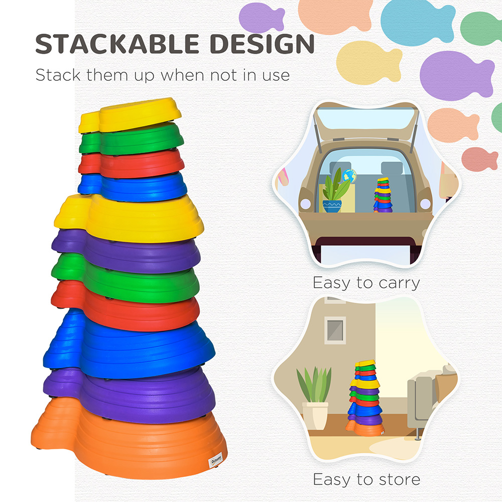 Outsunny Kids 11 Piece Stepping Stone Set Image 5