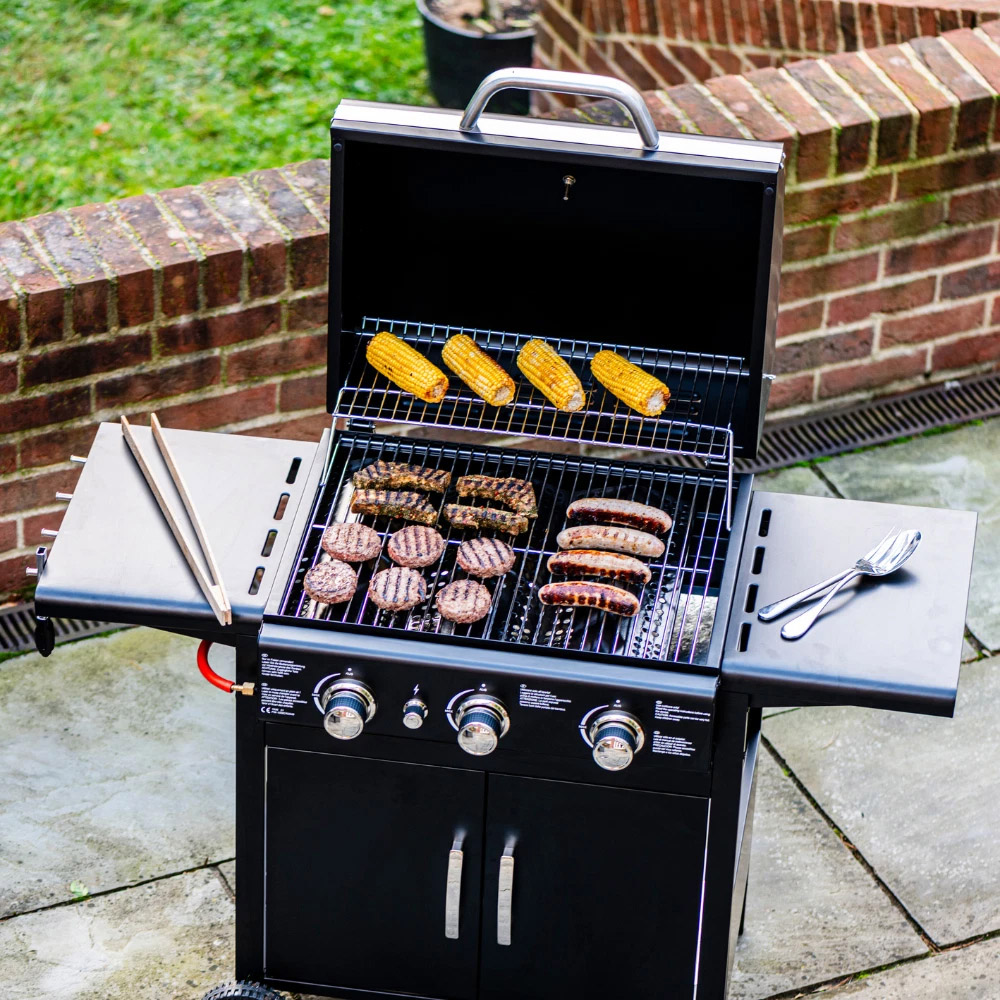 Blazebox 3 Burner Gas BBQ Complete Kit Image 4