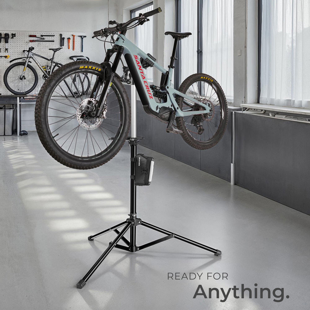 tectake Lightweight and Durable Bicycle Repair Stand and Frame Bag Set Type 1 Image 8