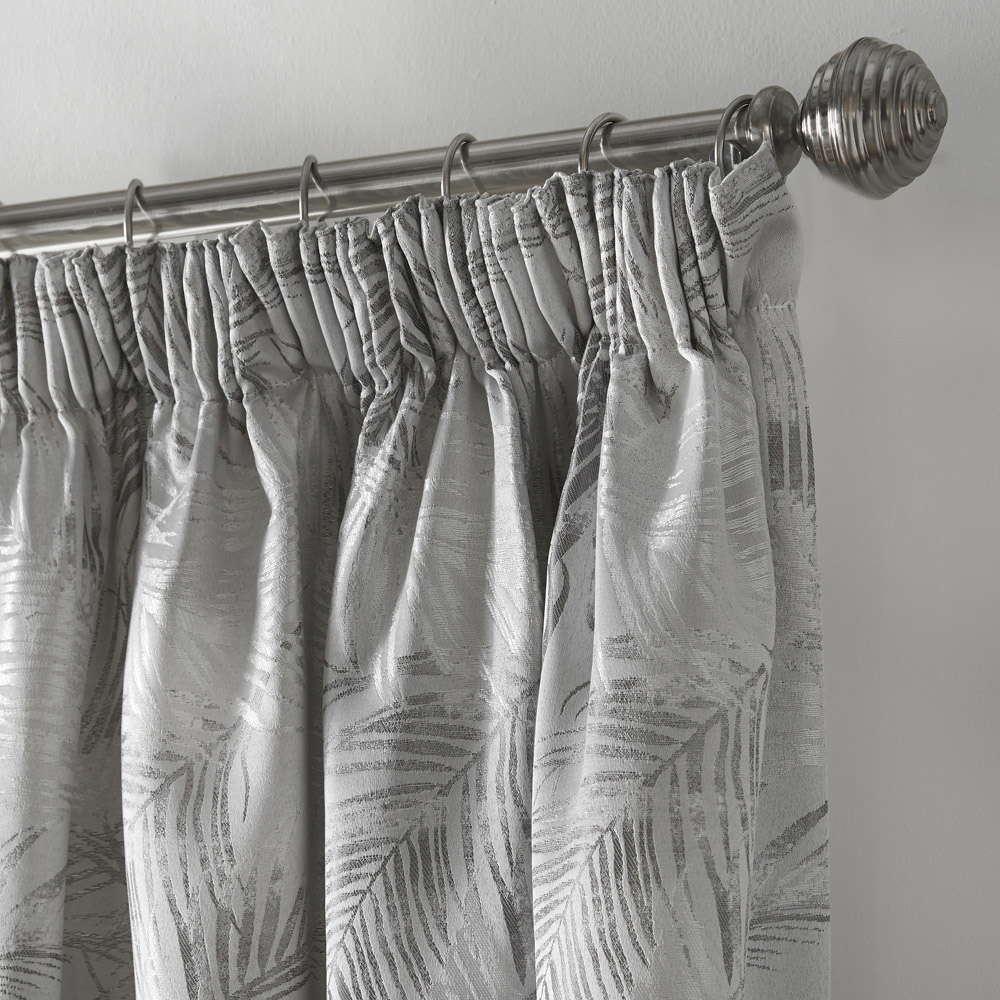 Alan Symonds Fiji Silver Pencil Pleated Curtains 228 x 274cm Image 3
