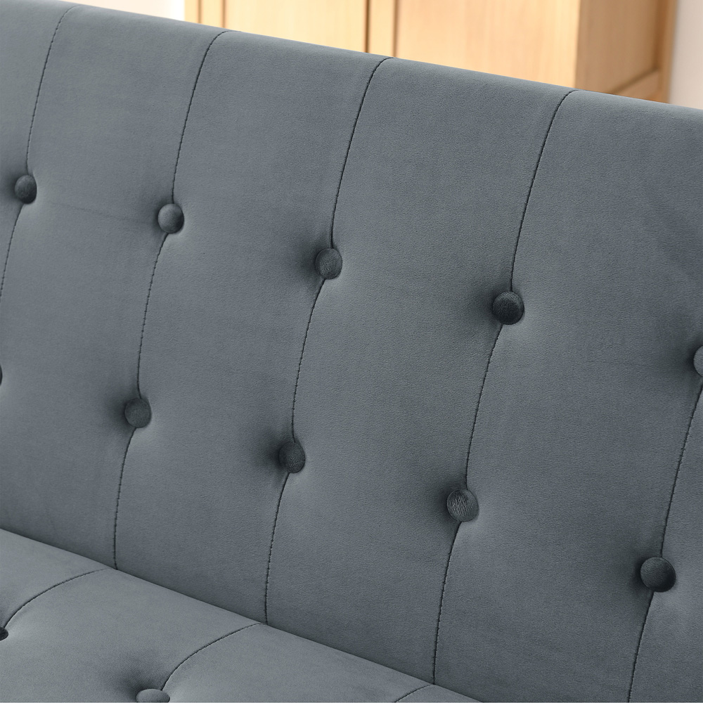 Indoor Living Olivia 3 Seater Slate Grey Sofa Bed Image 4