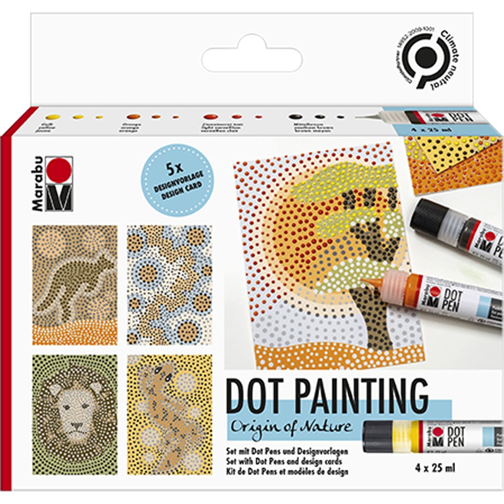 Marabu Kids Origin Of Nature Dot Pen Set Image