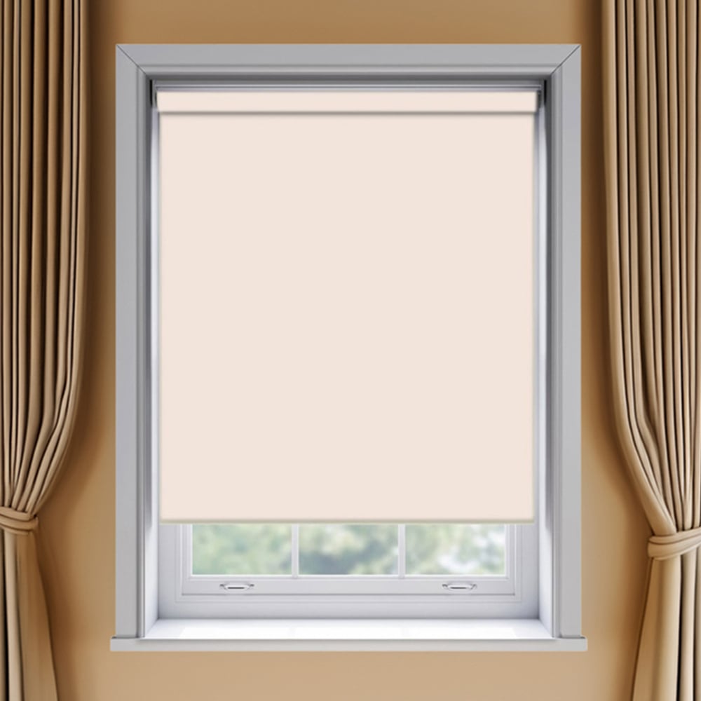 New Edge Blinds Thermal Blackout Roller Blind Pink 105cm Image 1