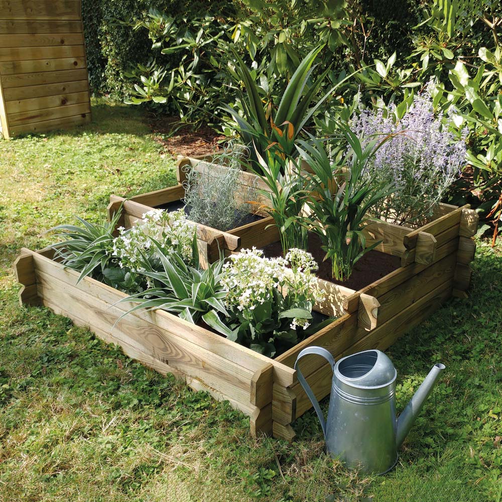 Cerland Angelic 3-Tier Wooden Podium Raised Garden Bed Image 2