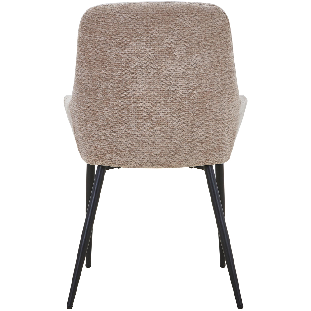 Portland Valenza Mink Curved Back Dining Chair Image 5