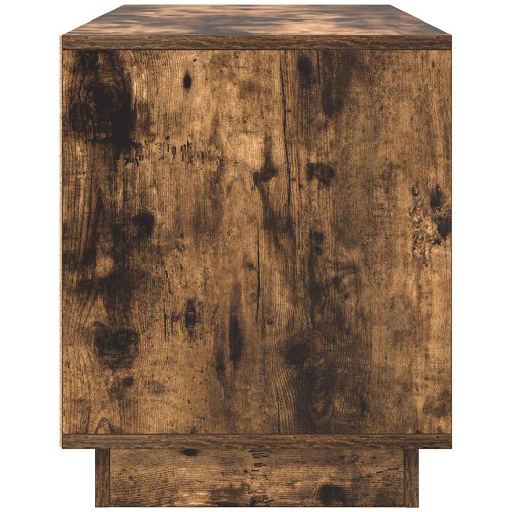 vidaXL 2 Door 2 Drawer Smoked Oak LED TV Cabinet Image 8