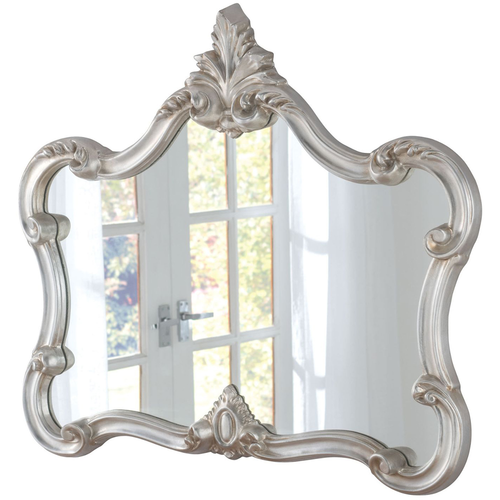 Yearn Regent Silver Landscape Wall Mirror 68 x 81cm Image 1