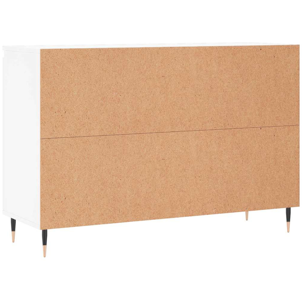 vidaXL 2 Door 2 Drawer White Sideboard Image 8